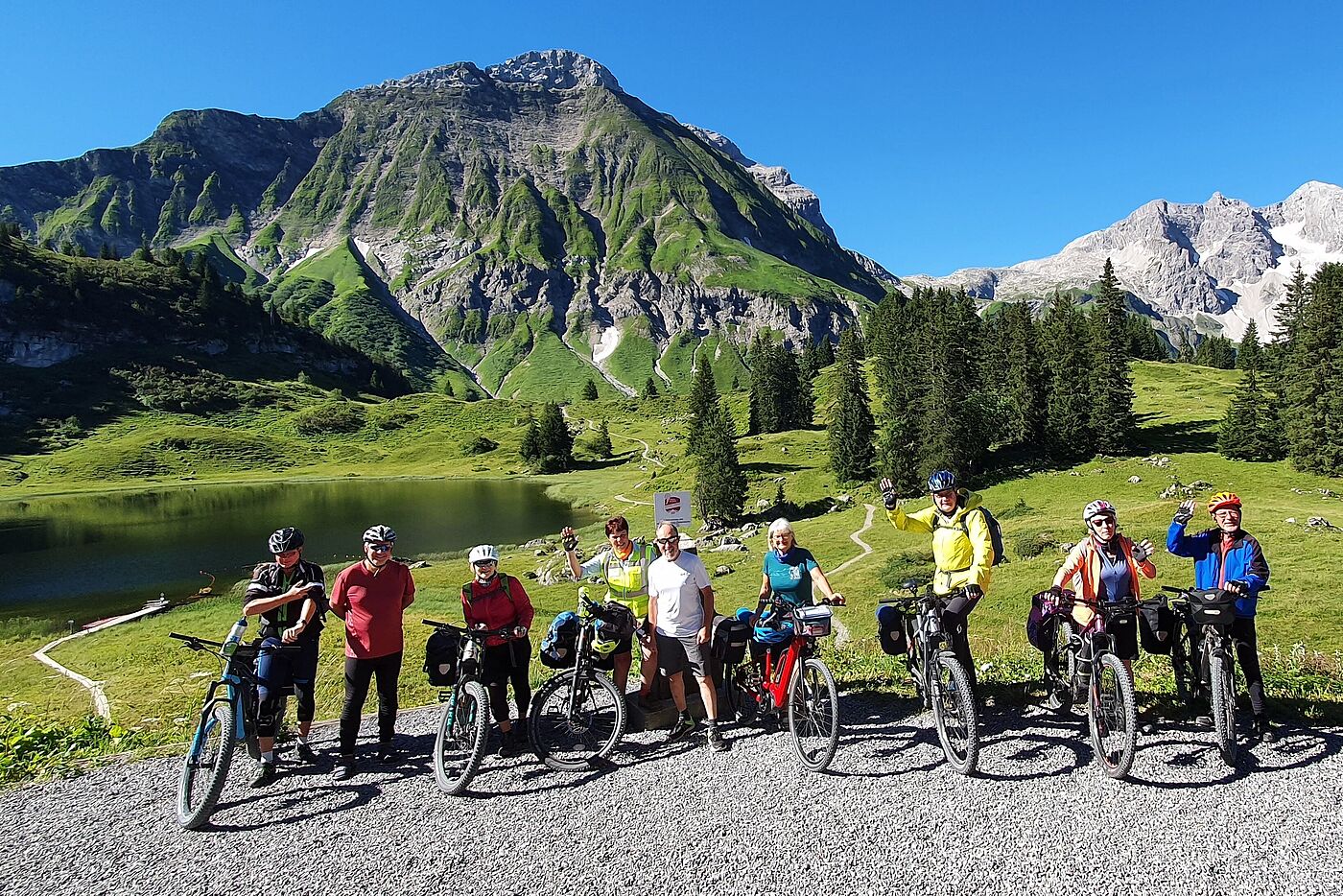 Gruppenbild am Körbersee