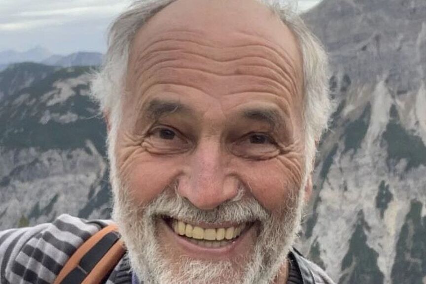 Otto Mayr fröhlicher Mensch in den Bergen