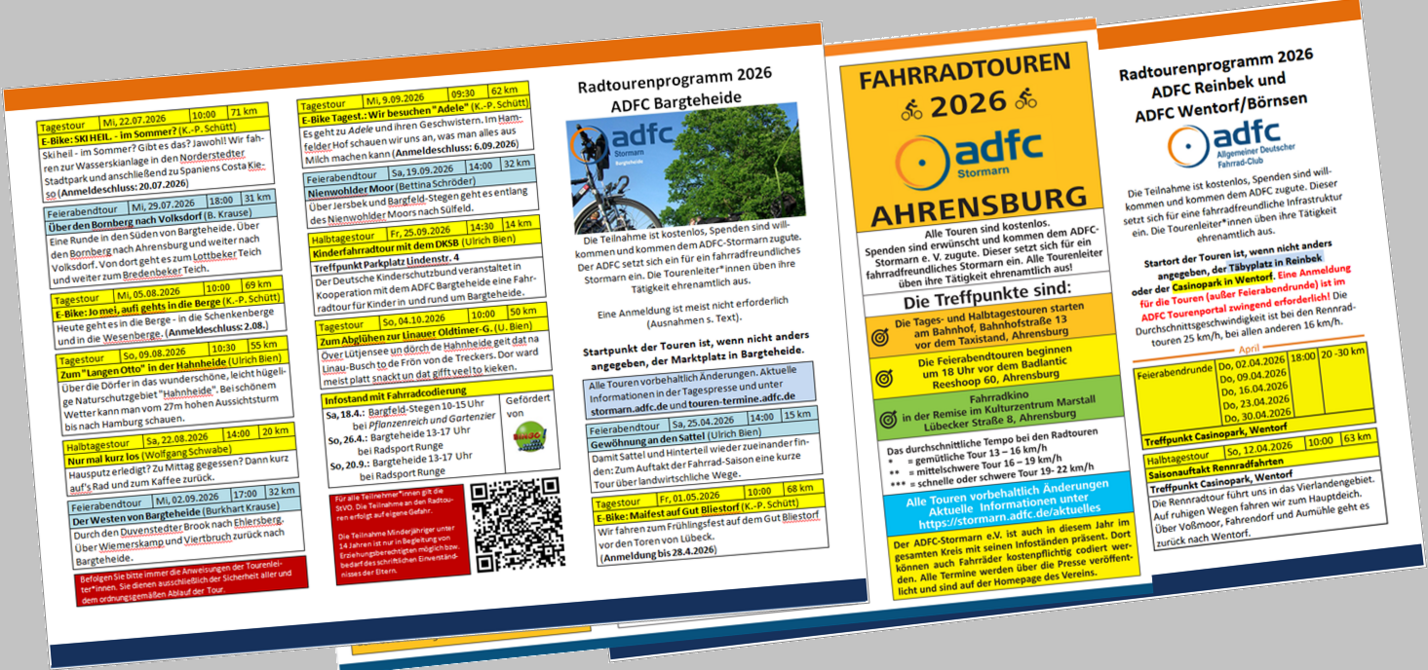 ADFC Tourenprogramm 2026